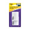 Post-It File Tabs, 2x1 1/2, Lined, White, PK50 686F-50WH